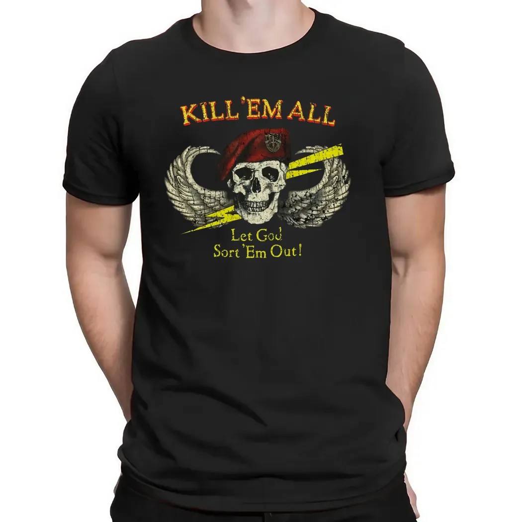 Gerard Way Special Forces Kill 'Em All 1986 T Shirt