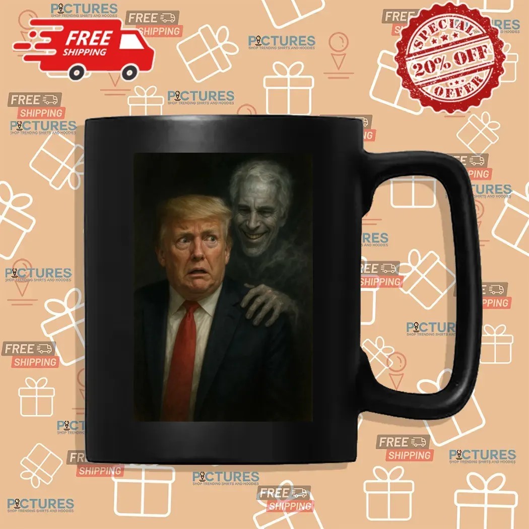 Ghost Of Jeffrey Epstein Behind Trump Horror Halloween Meme T Shirt