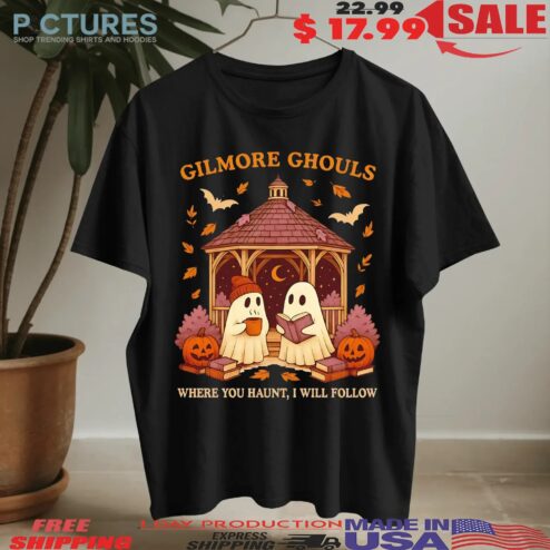 Gilmore Ghouls Where You Haunt I Will Follow Reading Ghosts Halloween T Shirt