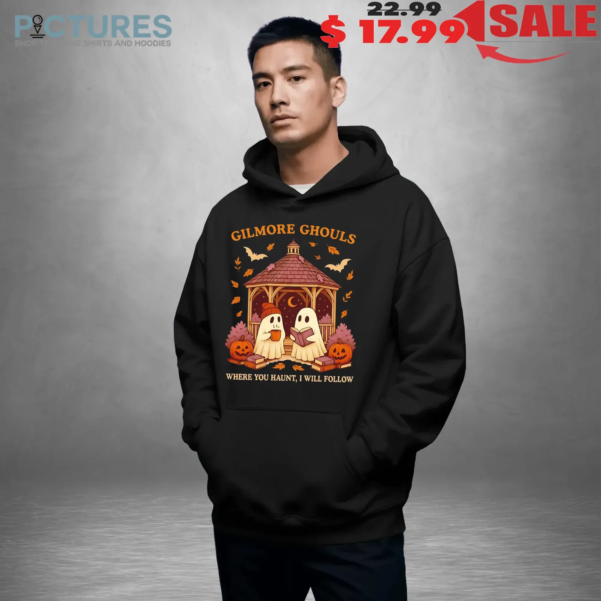 Gilmore Ghouls Where You Haunt I Will Follow Reading Ghosts Halloween T Shirt