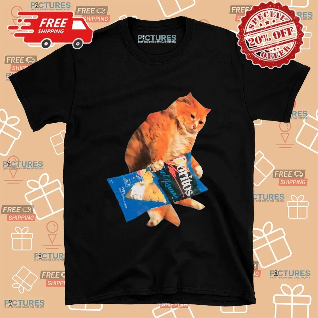 Ginger Cat and Doritos T Shirt