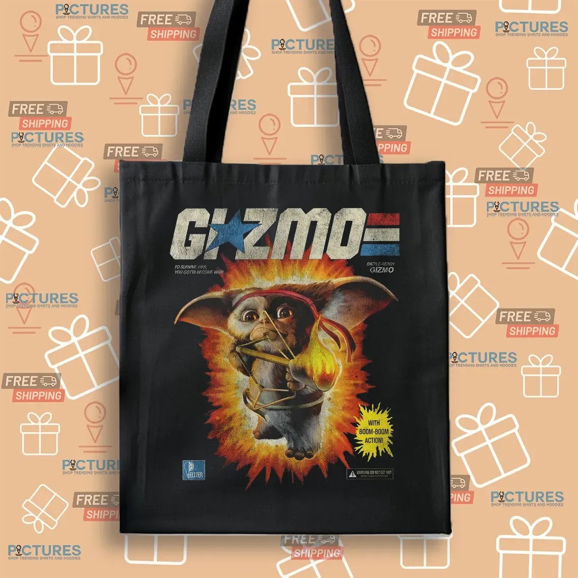 Gizmo To Survive War You Gotta Become War With Bom-bom Action T Shirt
