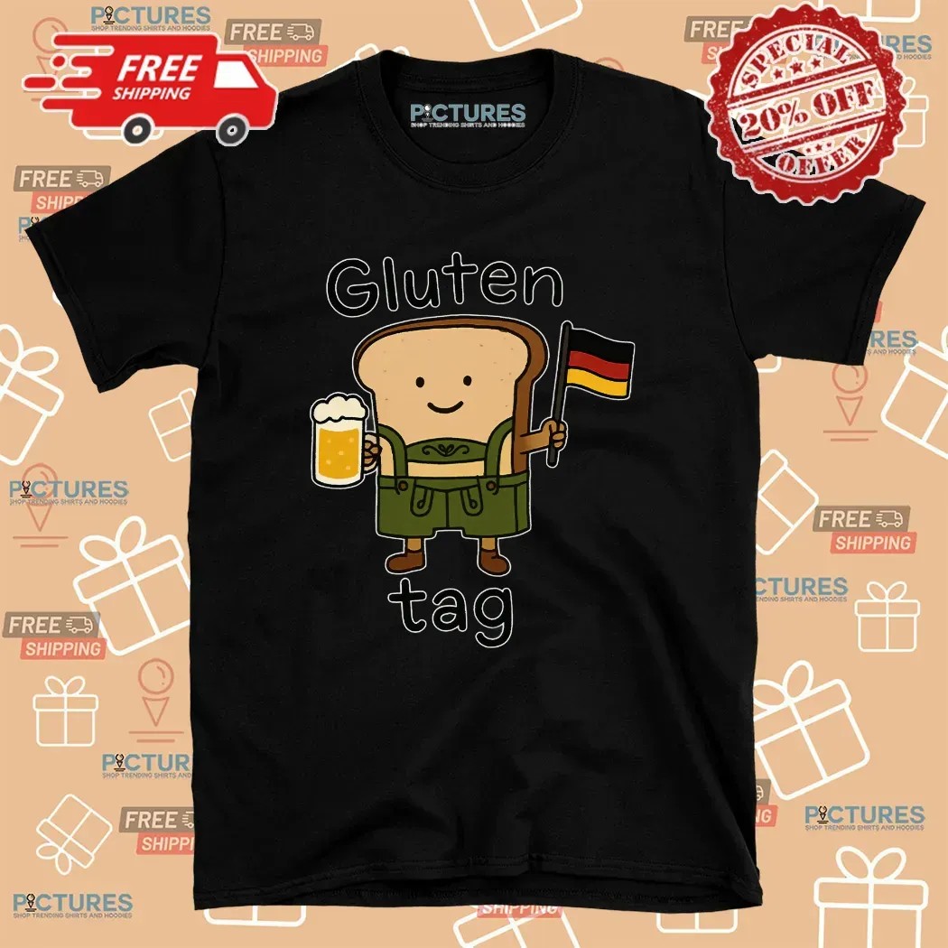 Gluten Tag Sandwich Beer Germany Flag T Shirt