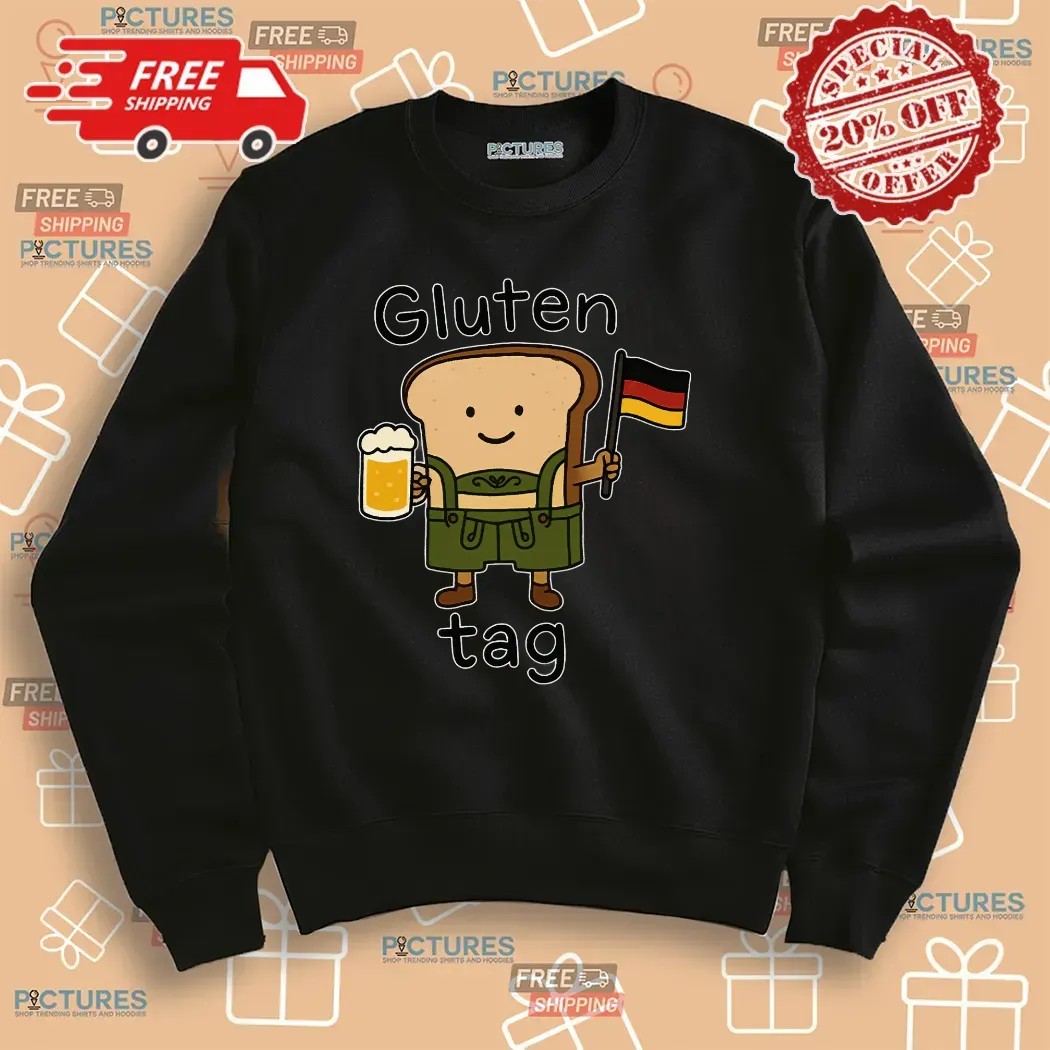 Gluten Tag Sandwich Beer Germany Flag T Shirt