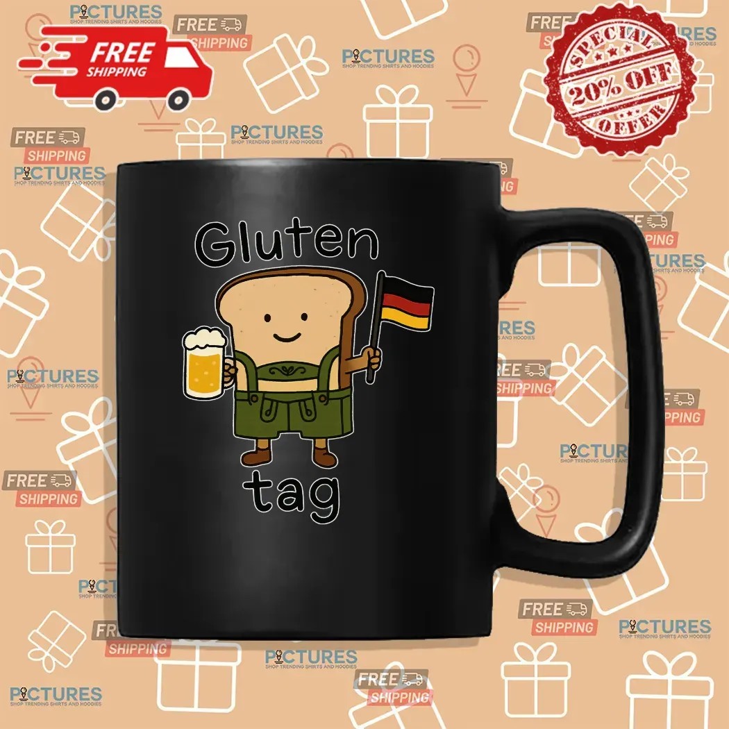 Gluten Tag Sandwich Beer Germany Flag T Shirt