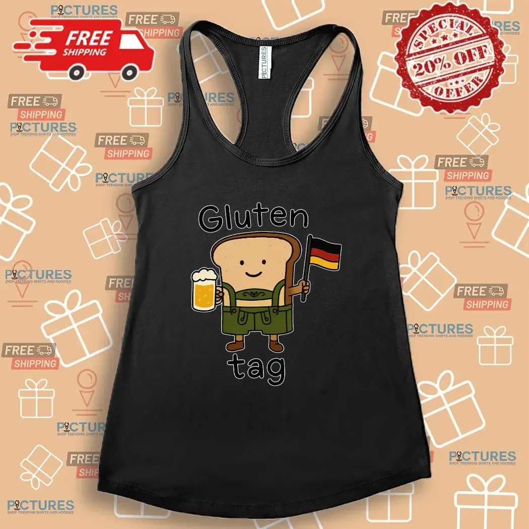 Gluten Tag Sandwich Beer Germany Flag T Shirt