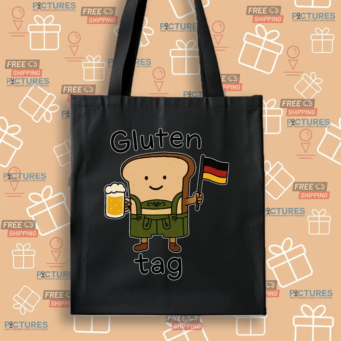 Gluten Tag Sandwich Beer Germany Flag T Shirt