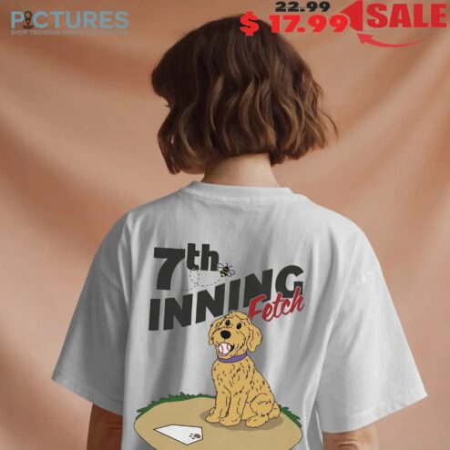 Golden Doodle 7th Inning Fetch Baseball Cartoons T Shirt