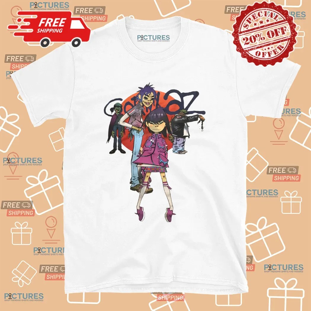 Gorillaz Virtual Band Retro T Shirt