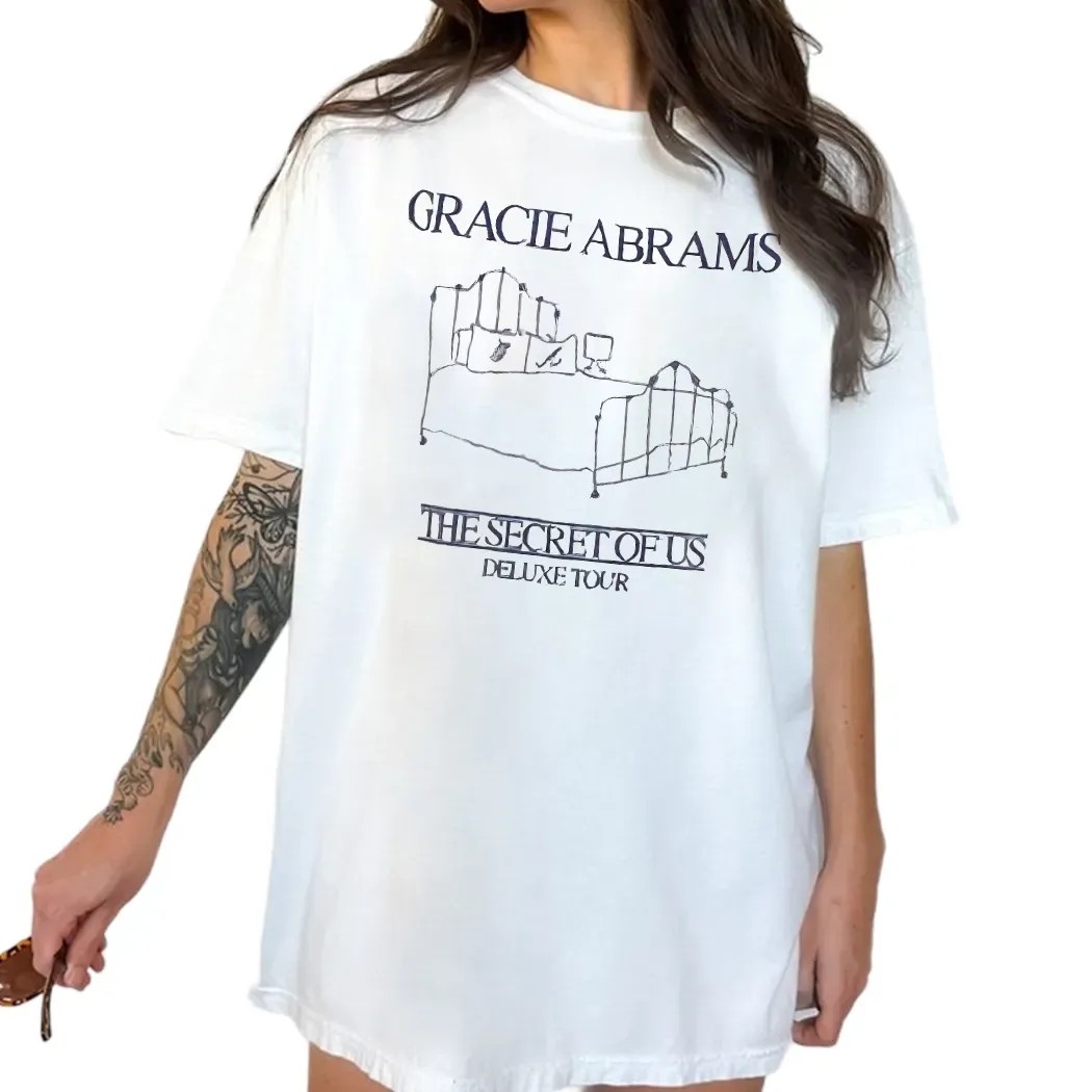 Gracie Abrams The Secret Of Us Deluxe Tour Bed T Shirt