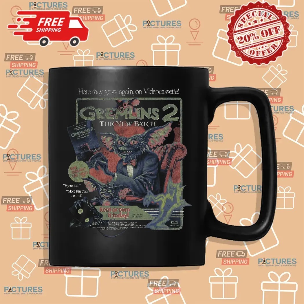 Gremlins 2 The New Batch Here They Grow Again Now On Videocassette Rent Or Own It Today T Shirt
