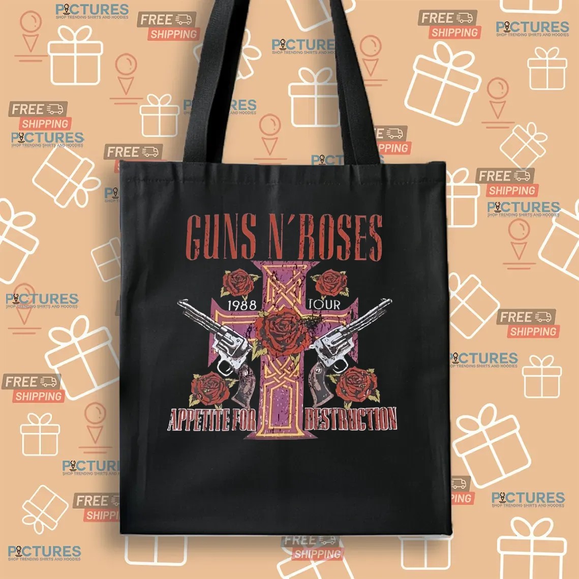 Guns N' Roses Appetite For Destruction 1988 Tour Muscle Top Shirt