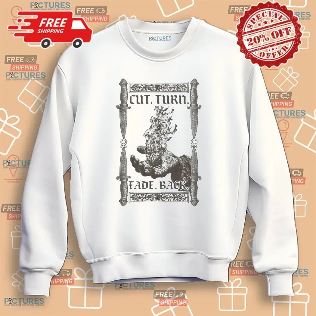 Hail The Sun Cut Turn Fade Back Knife Hand Fire T Shirt