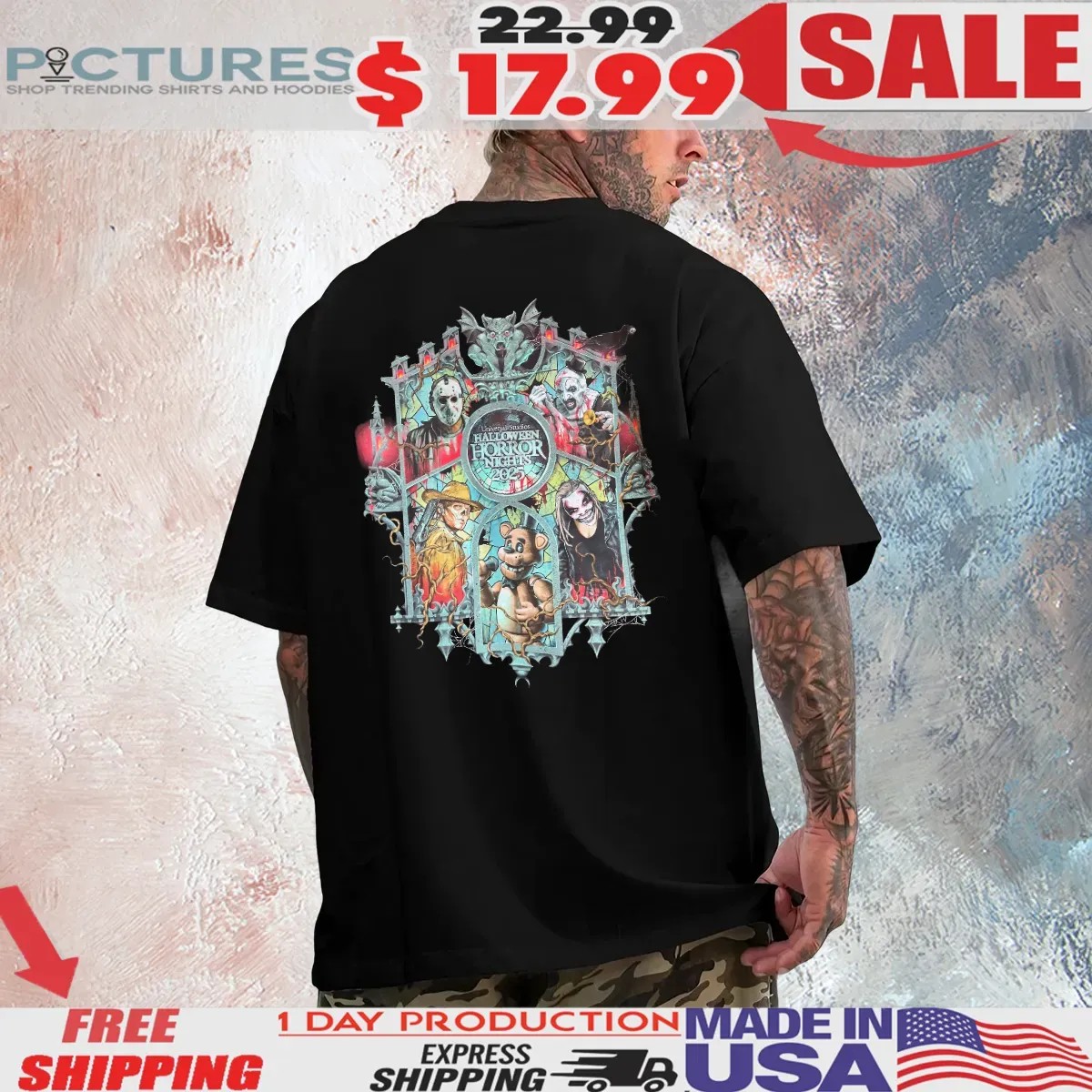 Halloween Horror Nights 2025 Horror Characters T Shirt
