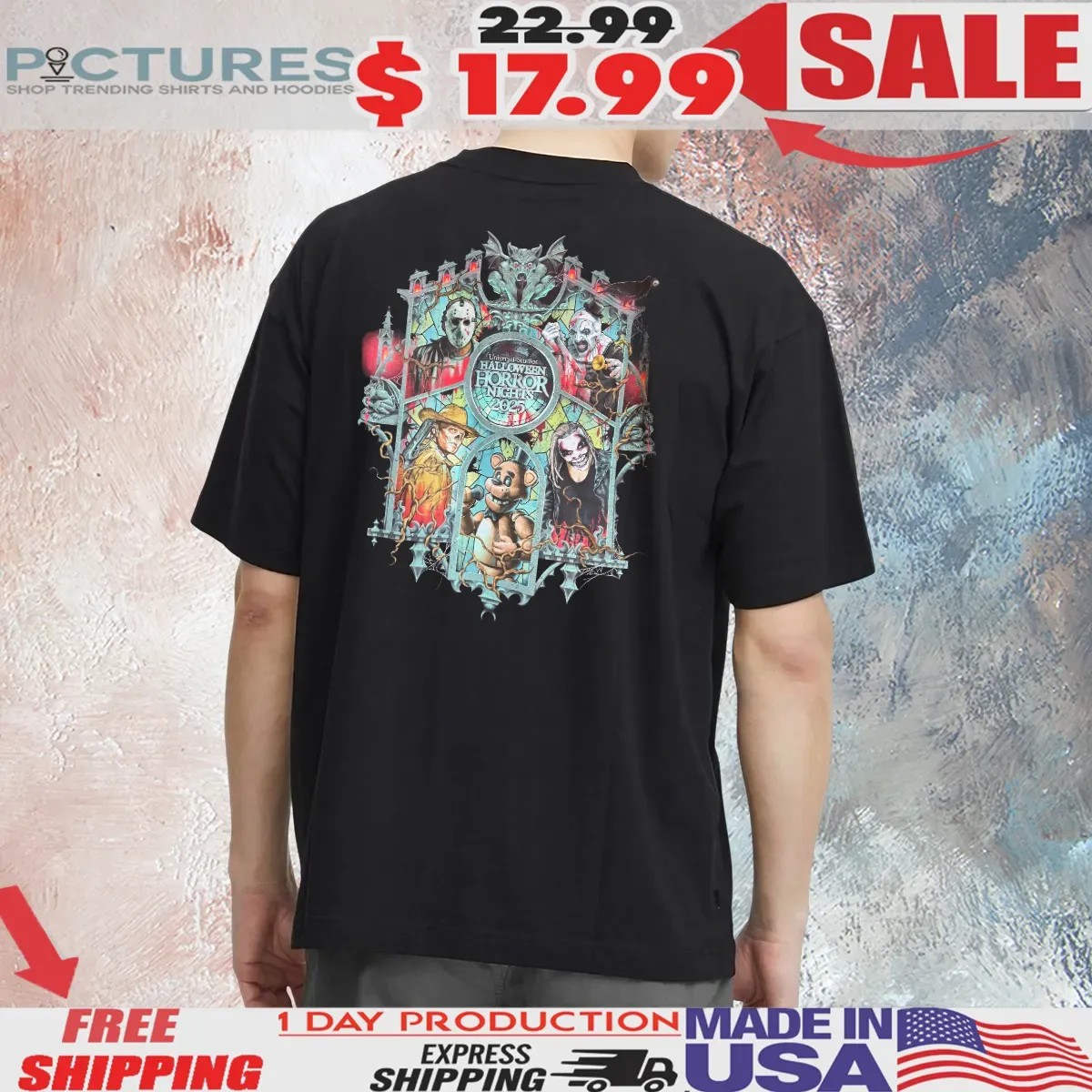 Halloween Horror Nights 2025 Horror Characters T Shirt