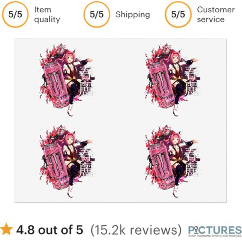 Haru Urara Uma Musume Pretty Derby Pink Mazda Miata Sakura Anime Sticker Sheet