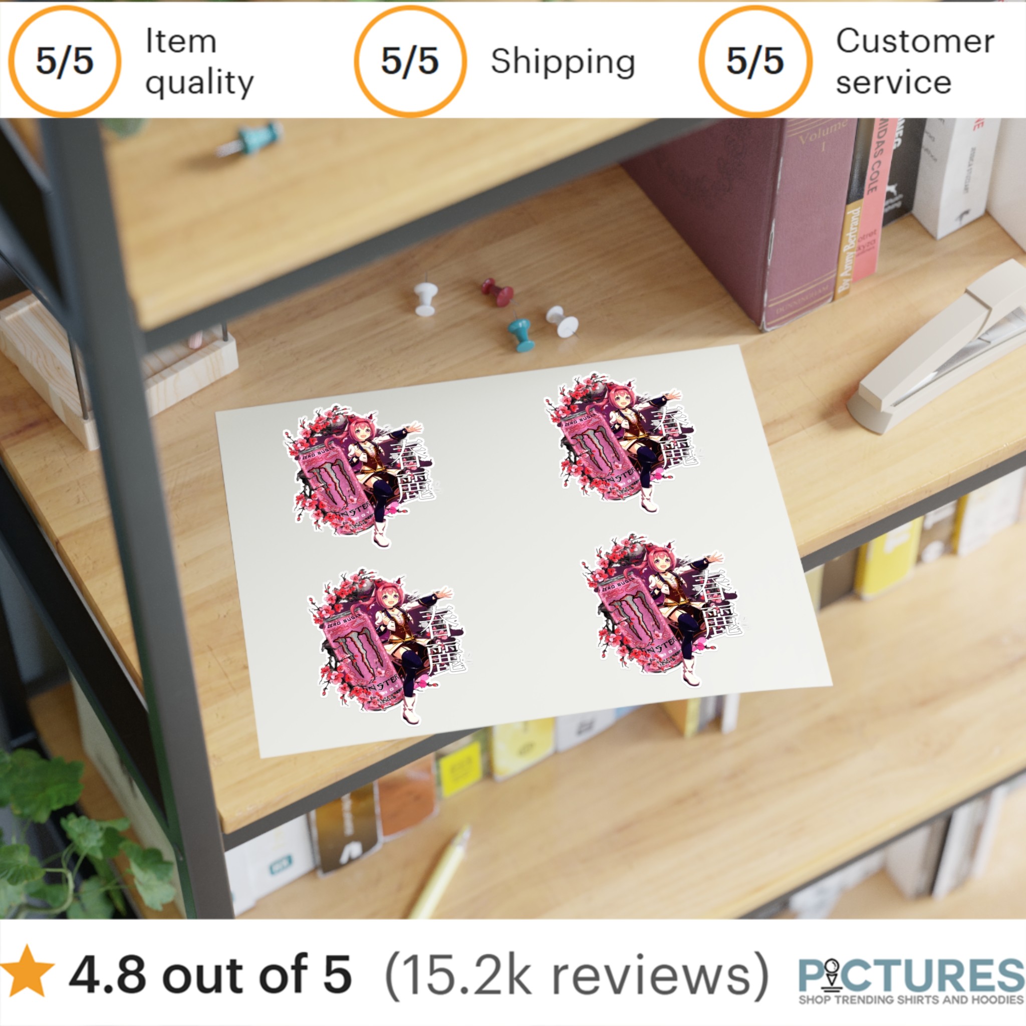 Haru Urara Uma Musume Pretty Derby Pink Mazda Miata Sakura Anime Sticker Sheet Haru Urara Uma Musume Pretty Derby Pink Mazda Miata Sakura Anime Sticker Sheet