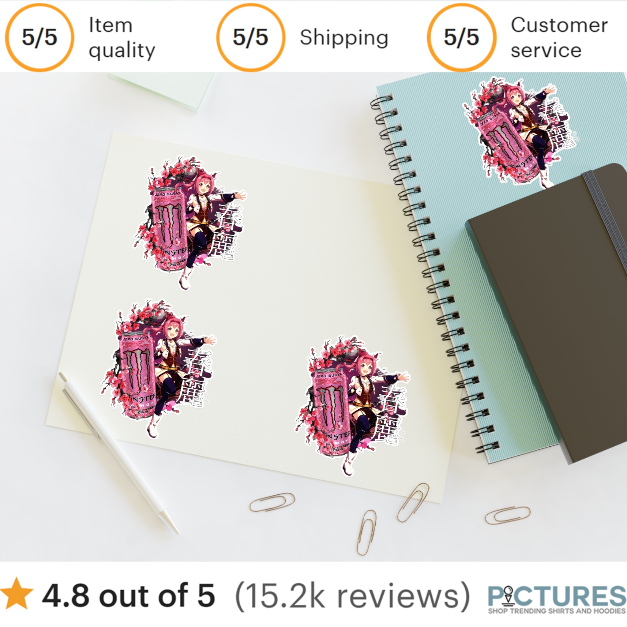 Haru Urara Uma Musume Pretty Derby Pink Mazda Miata Sakura Anime Sticker Sheet Haru Urara Uma Musume Pretty Derby Pink Mazda Miata Sakura Anime Sticker Sheet