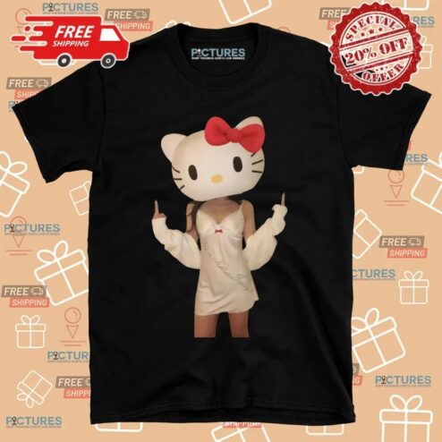 Hello Kitty In Sexy Nightgown Dark Humor T Shirt