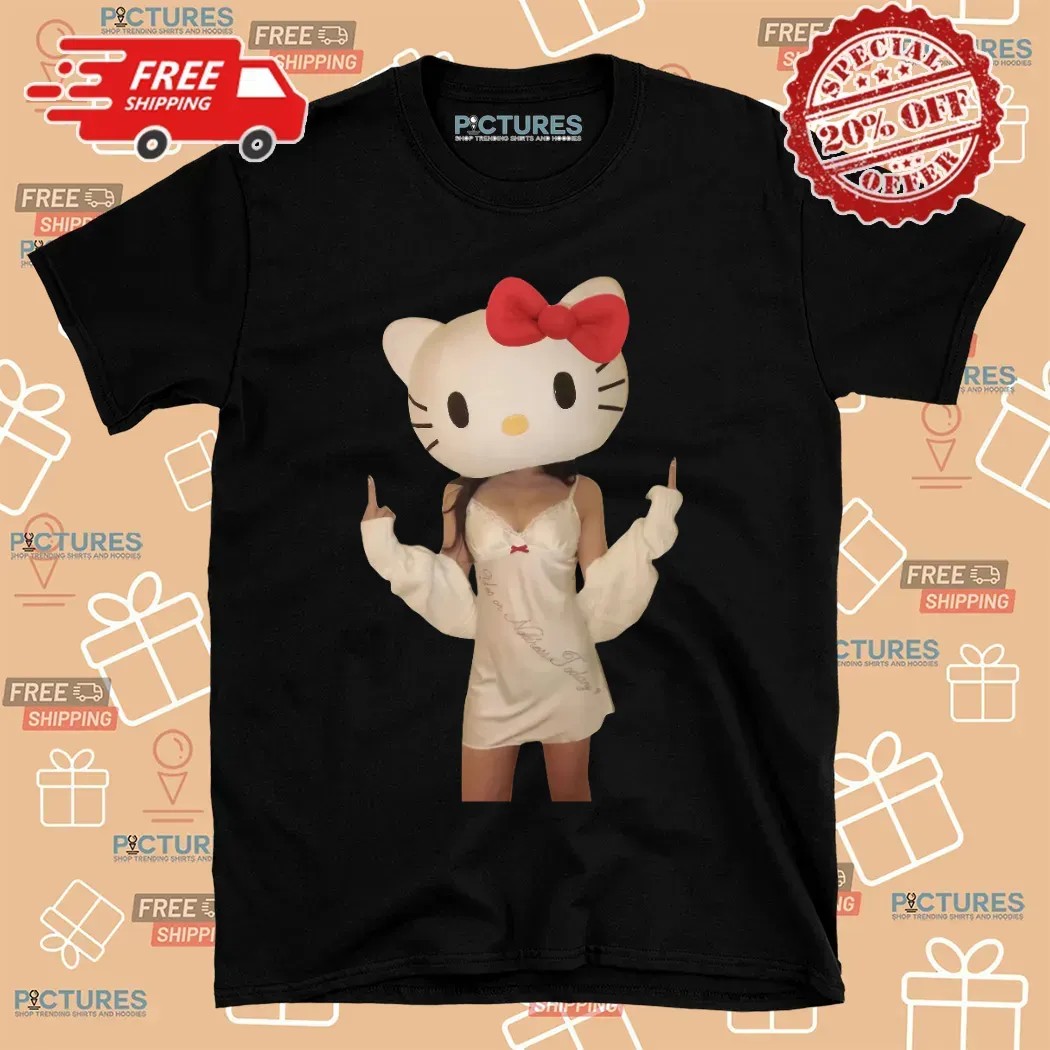 Hello Kitty In Sexy Nightgown Dark Humor T Shirt