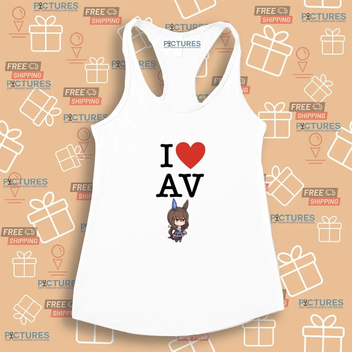 I Love AV Admire Vega Uma Musume Pretty Derby Anime T Shirt