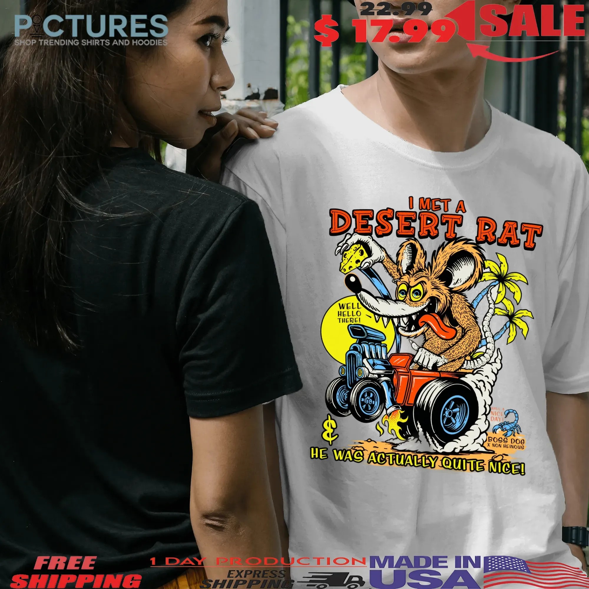 I Met A Desert Rat He Was Actually Quite Nice Graphic T Shirt