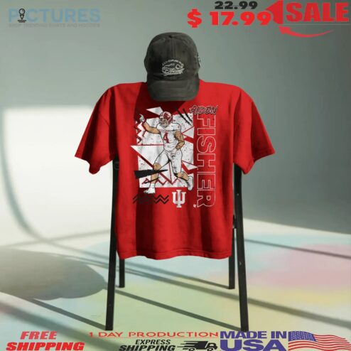 Indiana Football Aiden Fisher 90s style Graphic T Shirt