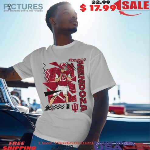 Indiana Football Fernando Mendoza 90s Style Graphic T Shirt