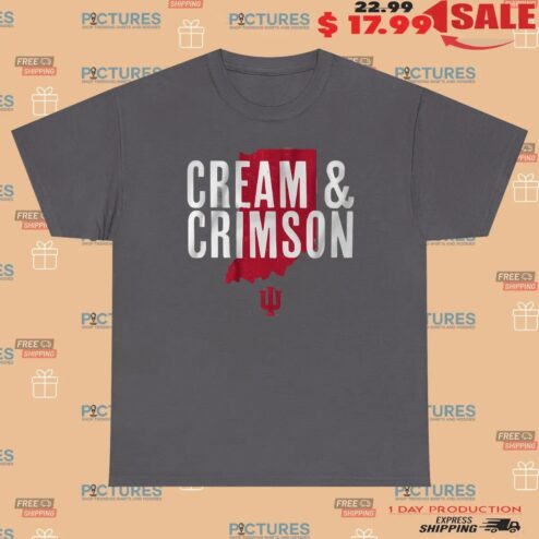 Indiana Hoosiers Hometown Cream and Crimson T Shirt