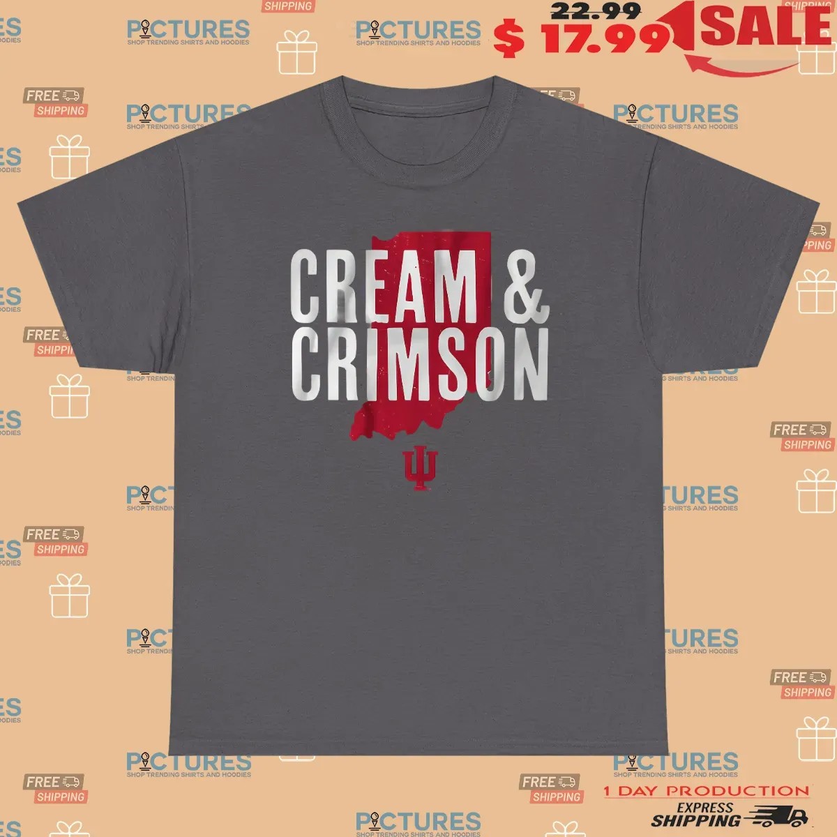 Indiana Hoosiers Hometown Cream and Crimson T Shirt