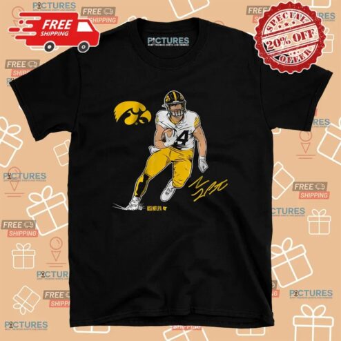 Iowa Football Sam LaPorta Superstar Pose Signature T Shirt