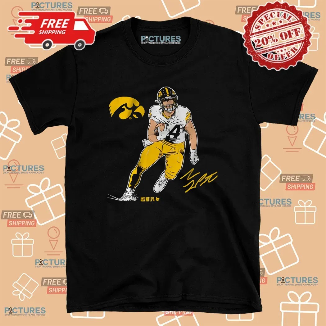 Iowa Football Sam LaPorta Superstar Pose Signature T Shirt