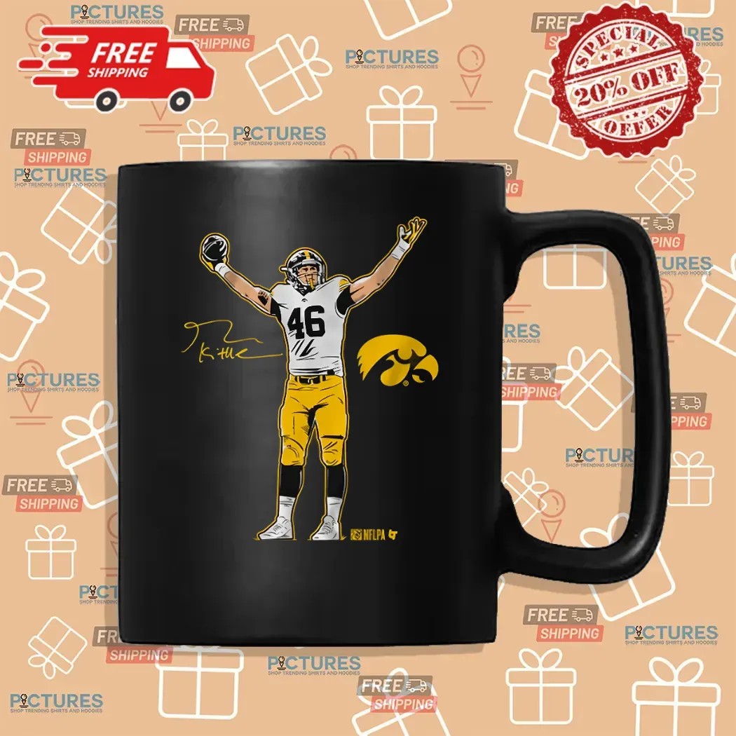 Iowa Hawkeyes Football George Kittle Superstar Pose Signature T Shirt