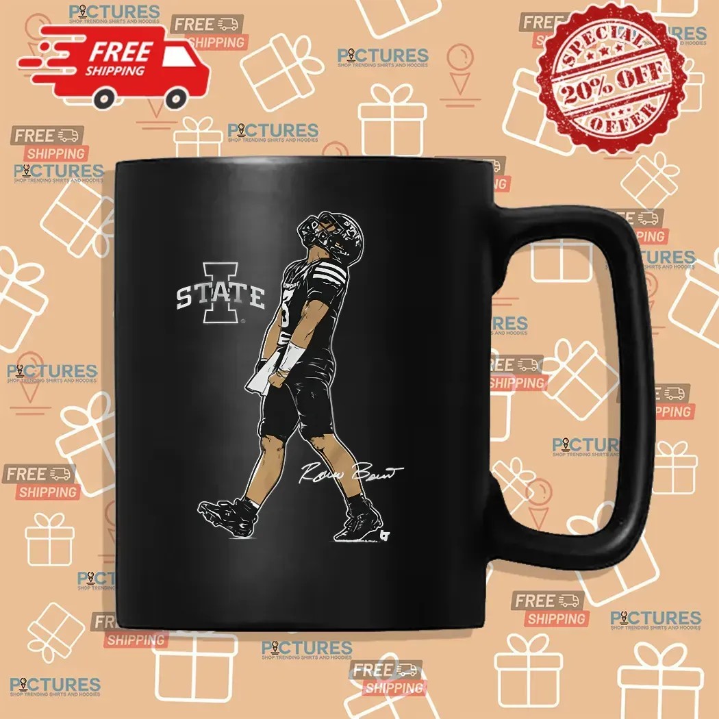 Iowa State Football Rocco Becht Superstar Pose Signature Graphic T Shirt