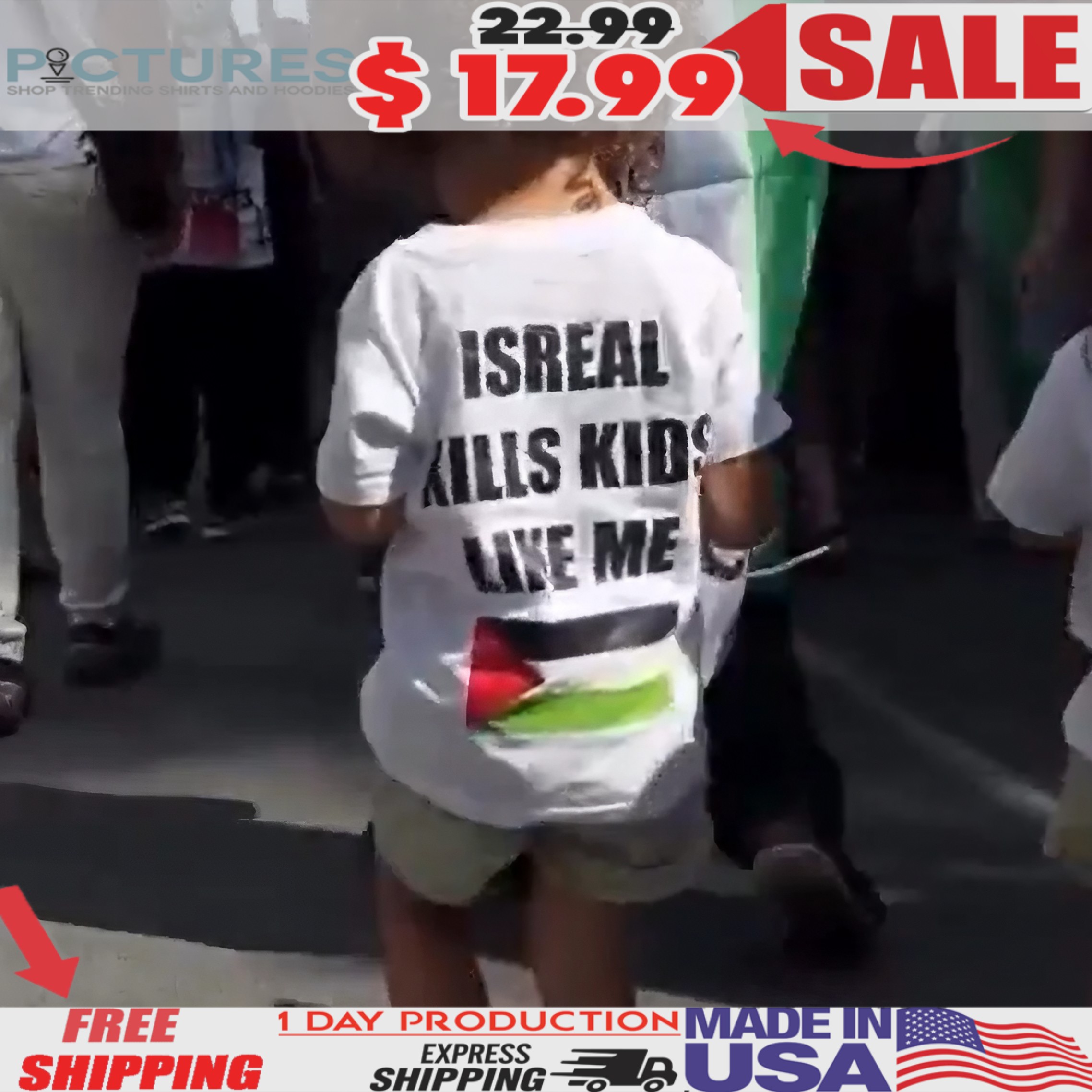 Israel Kills Kids Like Me T Shirt