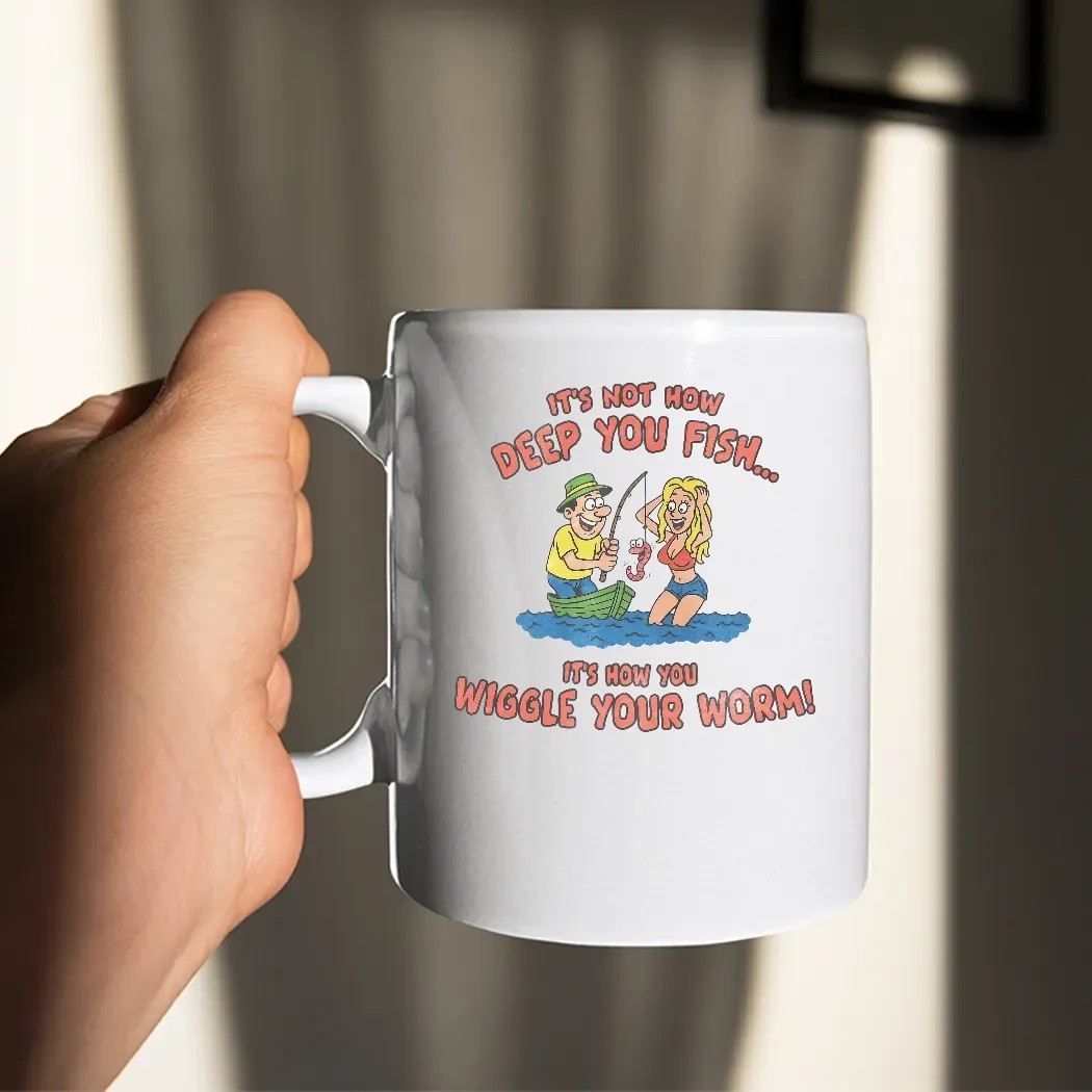 It's Not How Deep You Fish It's Hơ You Wiggle Your Worm Graphic Meme T Shirt