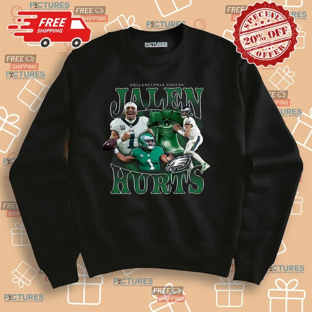 Jalen Hurts Philadelphia Eagles Fanatics Notorious Player Graphic Bootleg T Shirt
