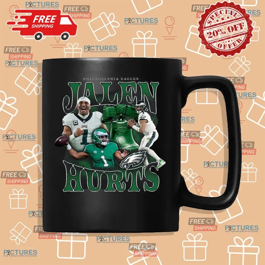 Jalen Hurts Philadelphia Eagles Fanatics Notorious Player Graphic Bootleg T Shirt