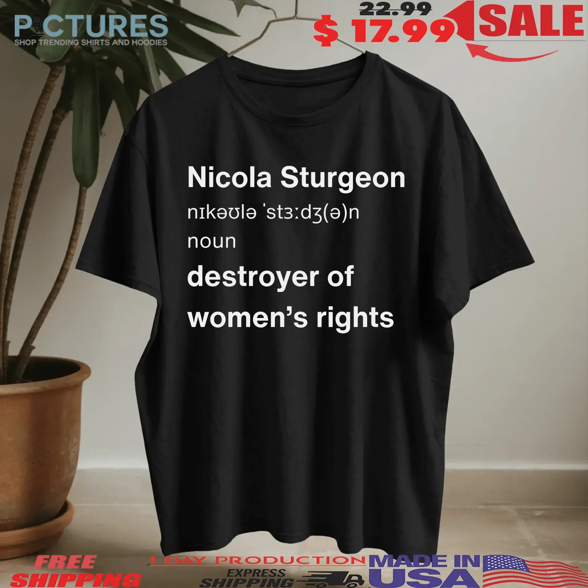 Jk Rowling Nicola Sturgeon Definition Destroyer Of Women's Right T Shirt