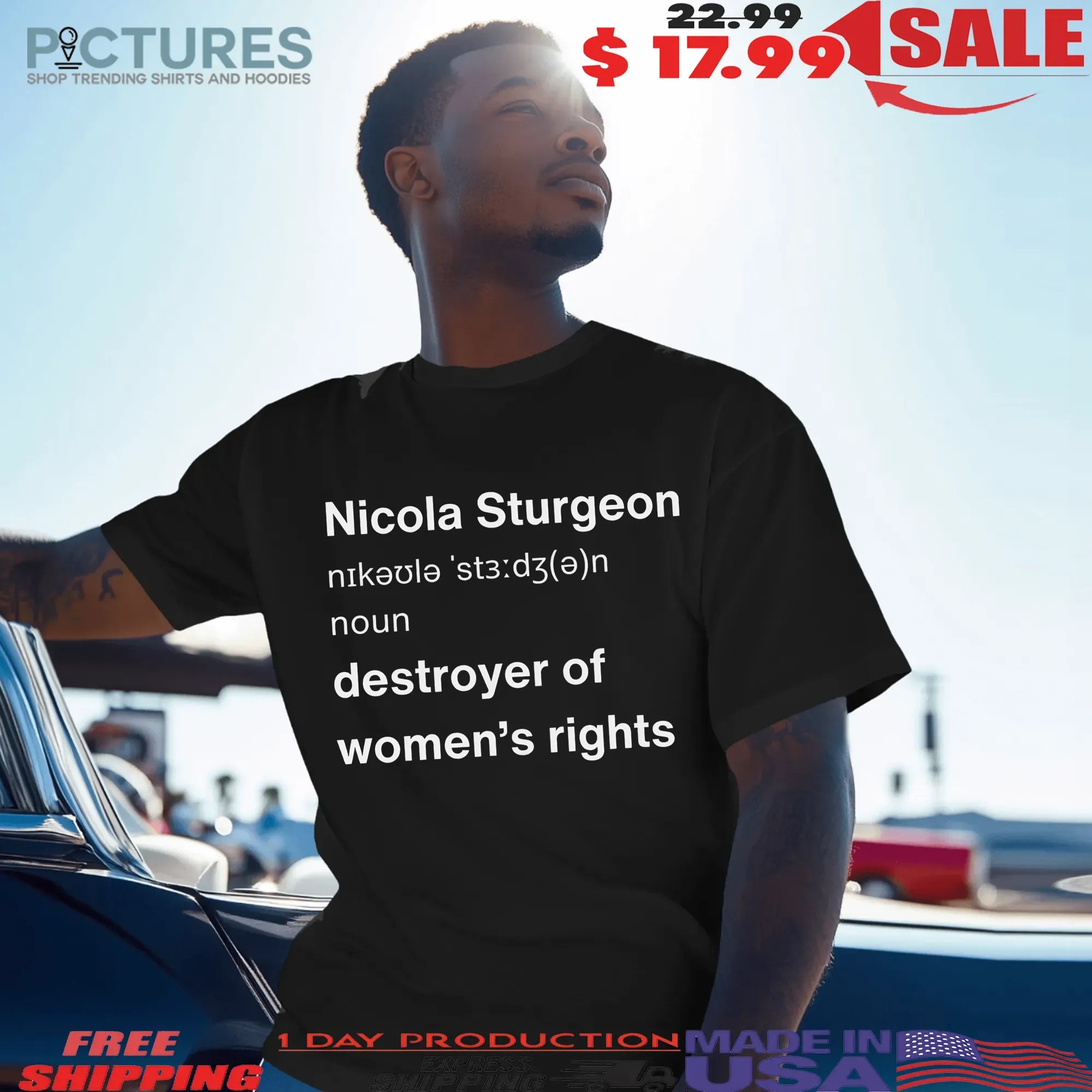 Jk Rowling Nicola Sturgeon Definition Destroyer Of Women's Right T Shirt