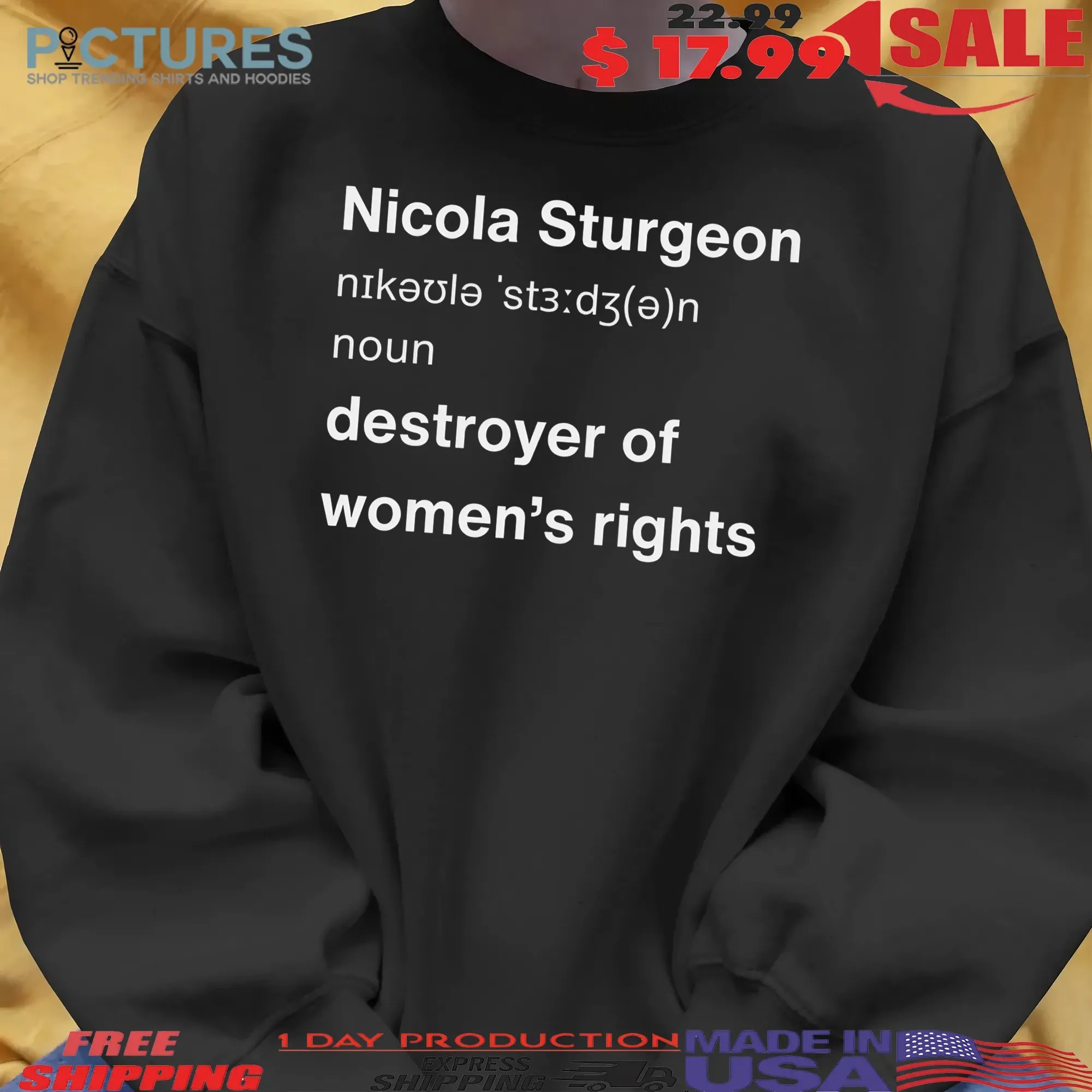 Jk Rowling Nicola Sturgeon Definition Destroyer Of Women's Right T Shirt
