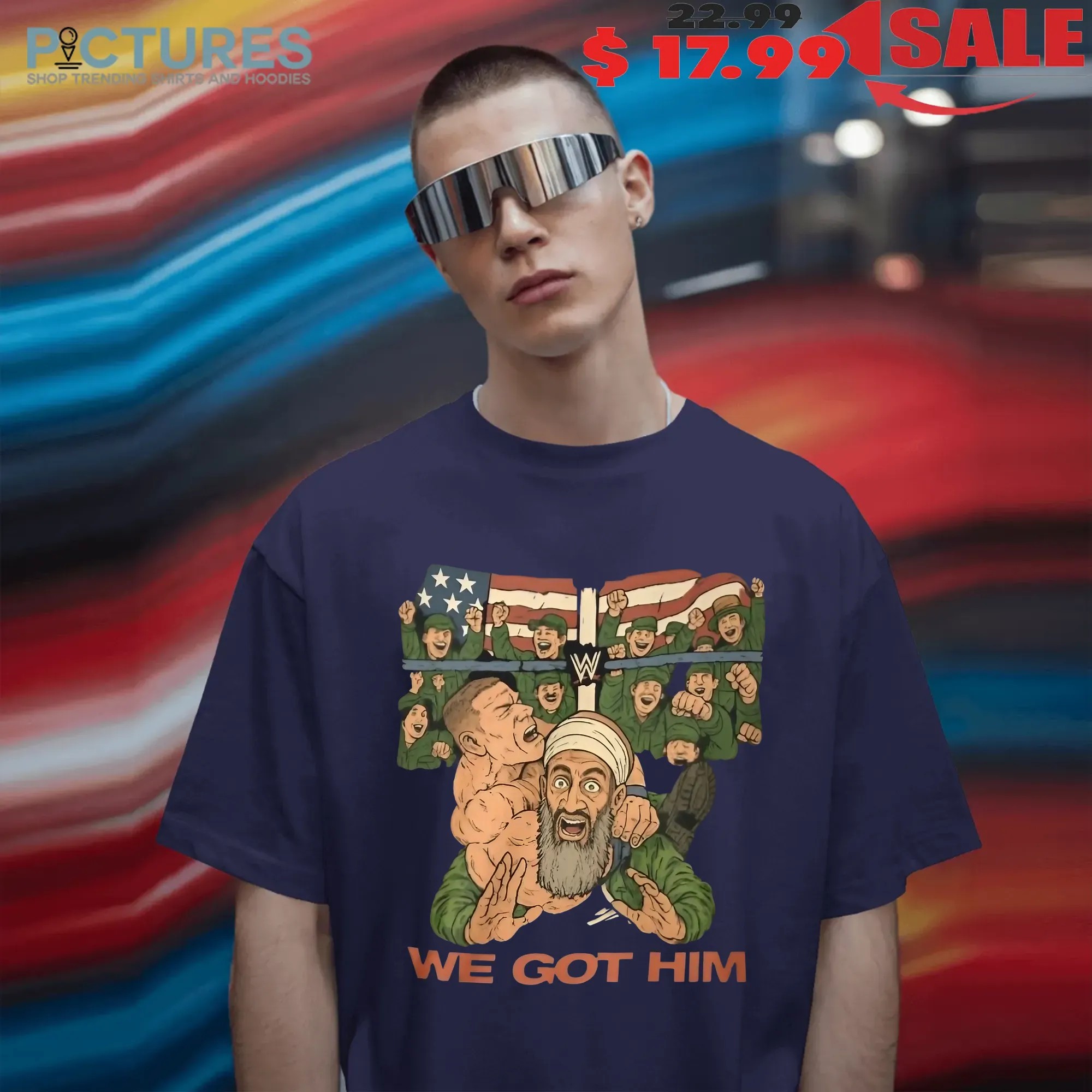 John Cena Vs Bin Laden WWE We Got Him T Shirt