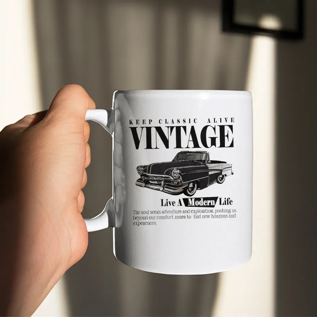 Keep Classic Alive Vintage Live A Modern Life Car T Shirt