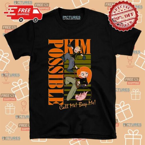 Kim Possible Call Me Beep Me Retro Graphic Cartoon T Shirt