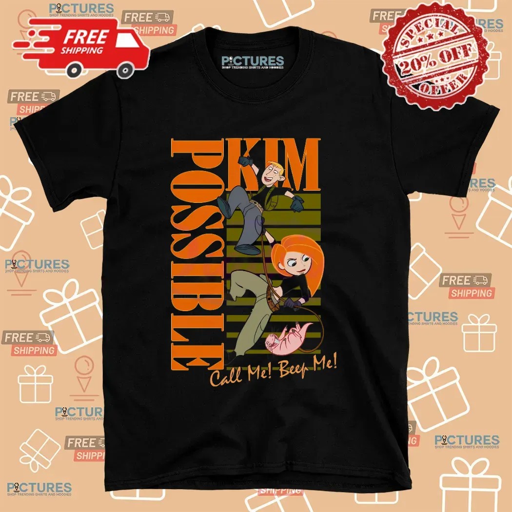 Kim Possible Call Me Beep Me Retro Graphic Cartoon T Shirt