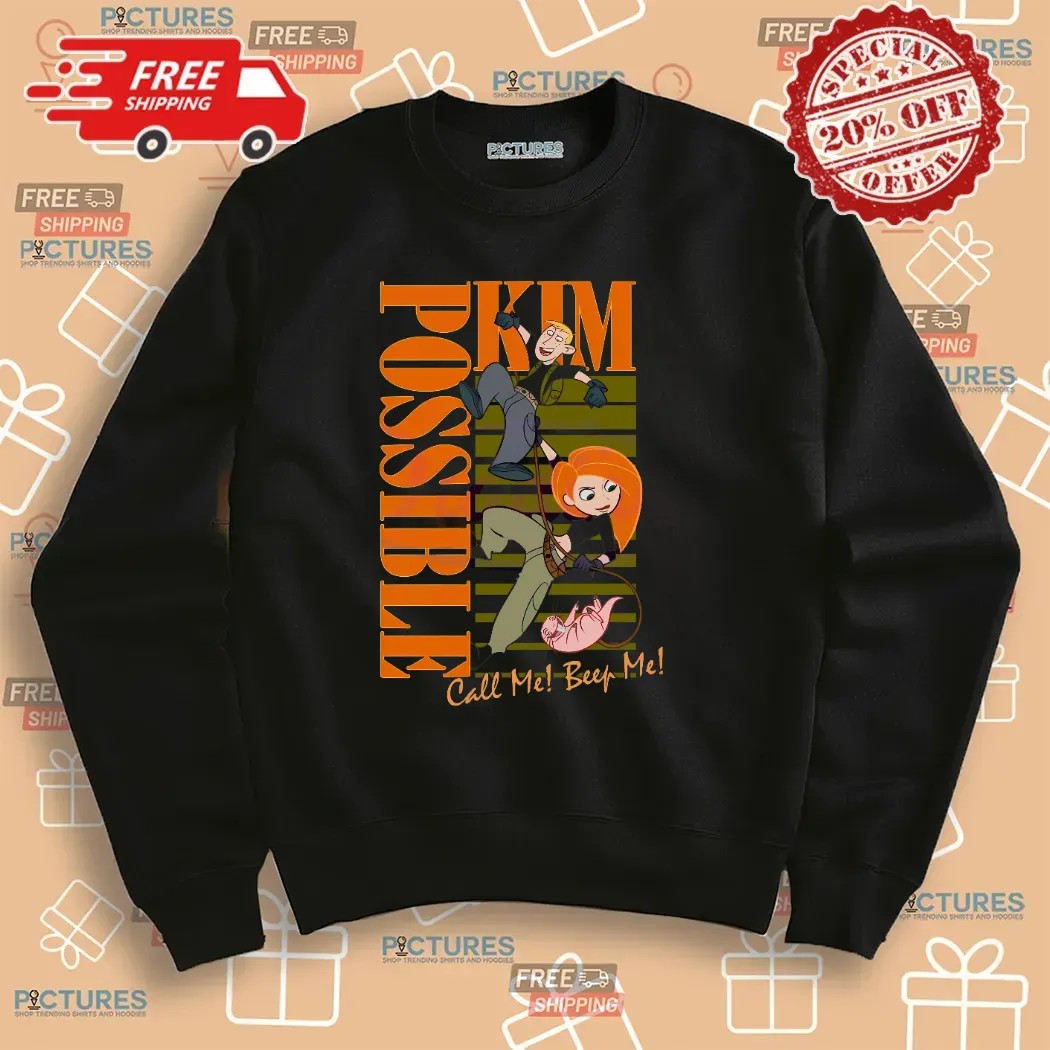 Kim Possible Call Me Beep Me Retro Graphic Cartoon T Shirt