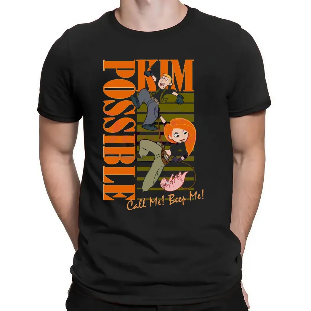 Kim Possible Call Me Beep Me Retro Graphic Cartoon T Shirt