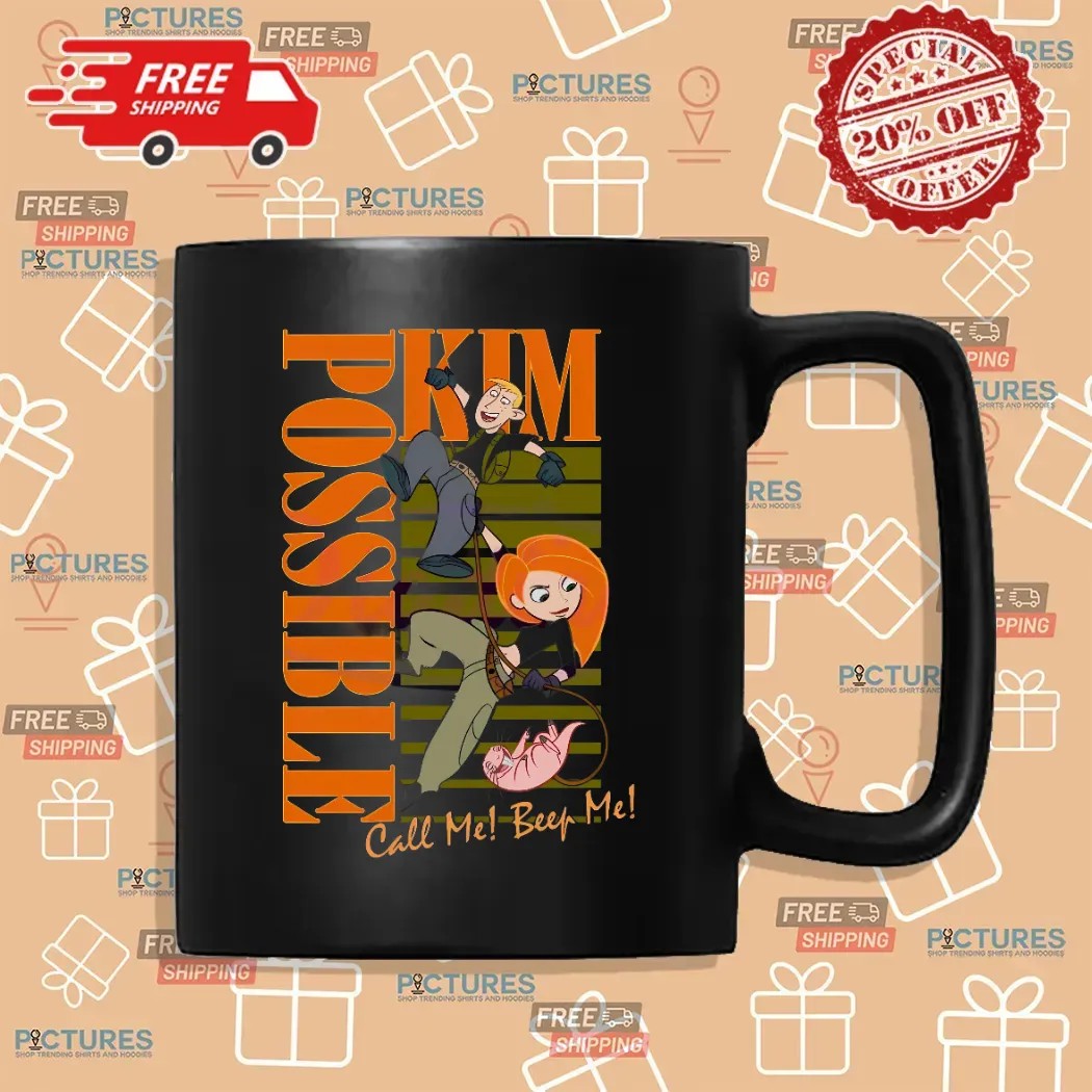Kim Possible Call Me Beep Me Retro Graphic Cartoon T Shirt