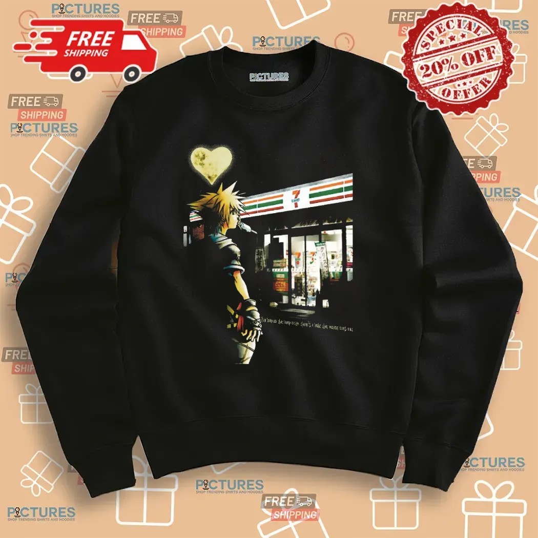 Kingdom Hearts Sora At 7 Eleven Convenience Store I've Learned That Deep Down There's A LIght That Never Goes Out Parody Mashup T Shirt