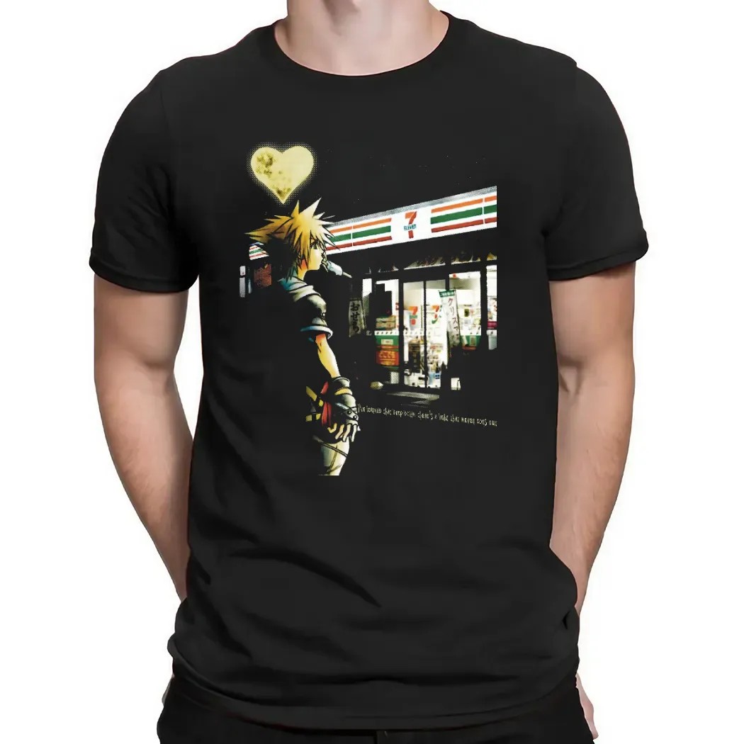 Kingdom Hearts Sora At 7 Eleven Convenience Store I've Learned That Deep Down There's A LIght That Never Goes Out Parody Mashup T Shirt